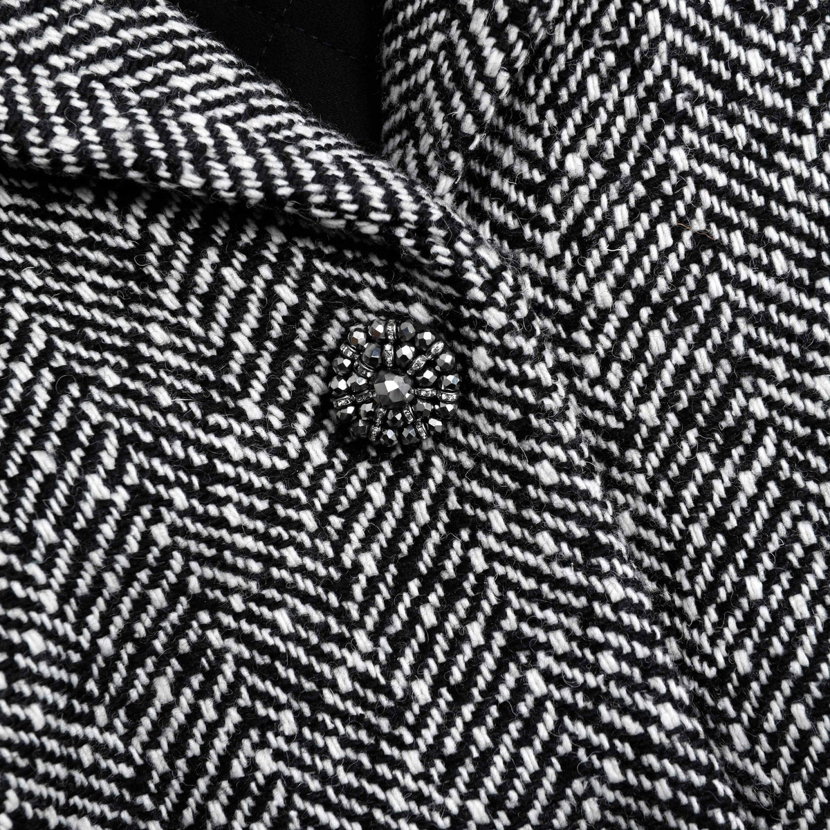 Yakalı Balıksırtı Blazer Ceket