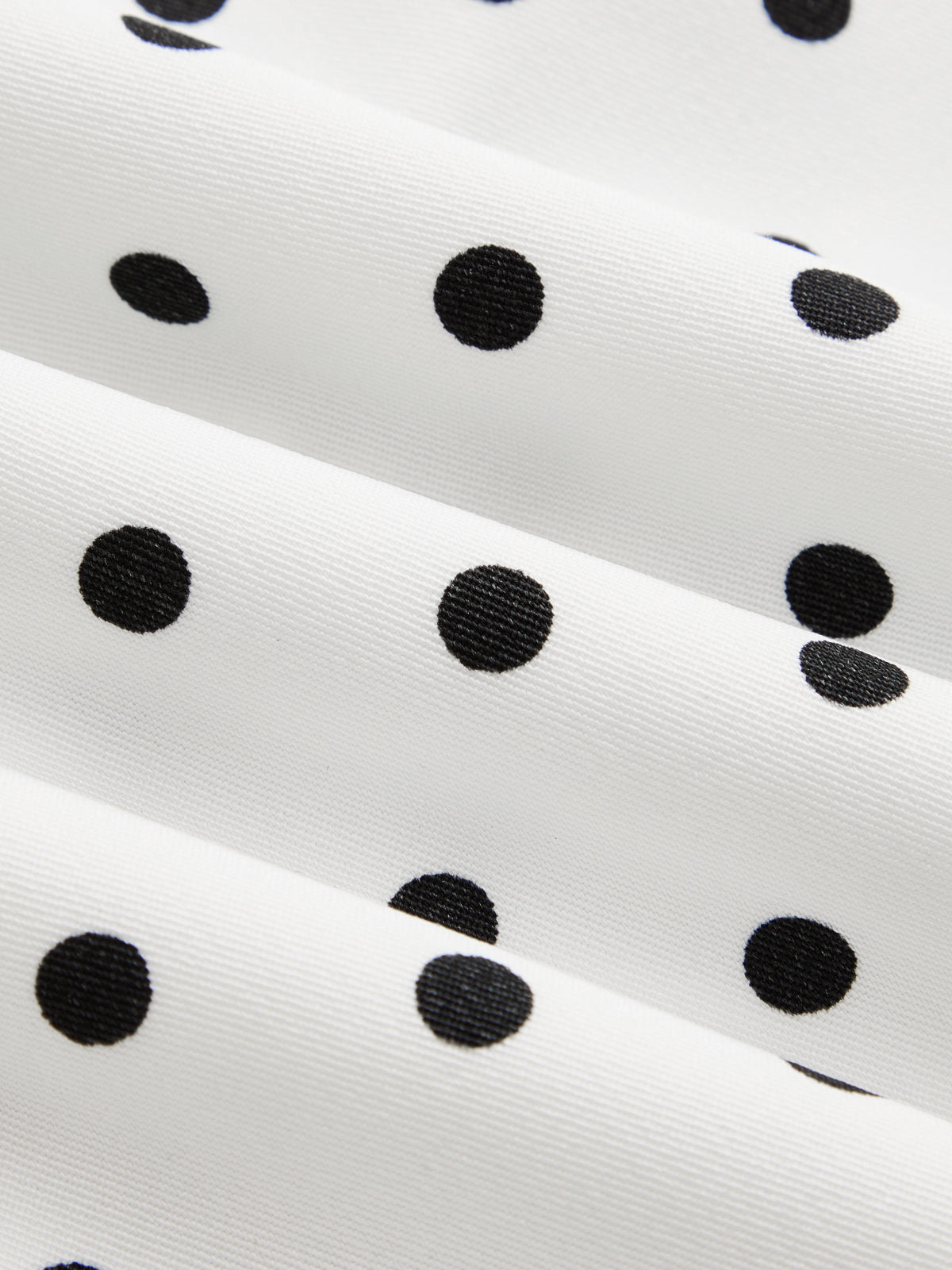 Polka Dot Drawstring Hem Jacket