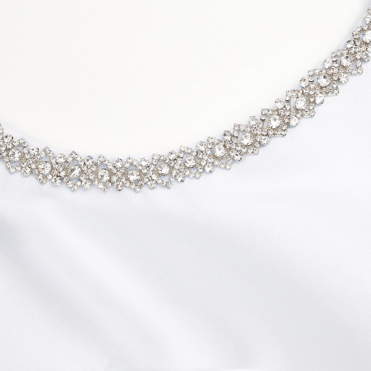 Tafta Kristal Mini Elbise