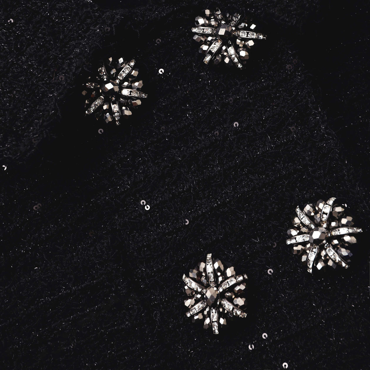 Dokulu Örme Peplum Midi Elbise
