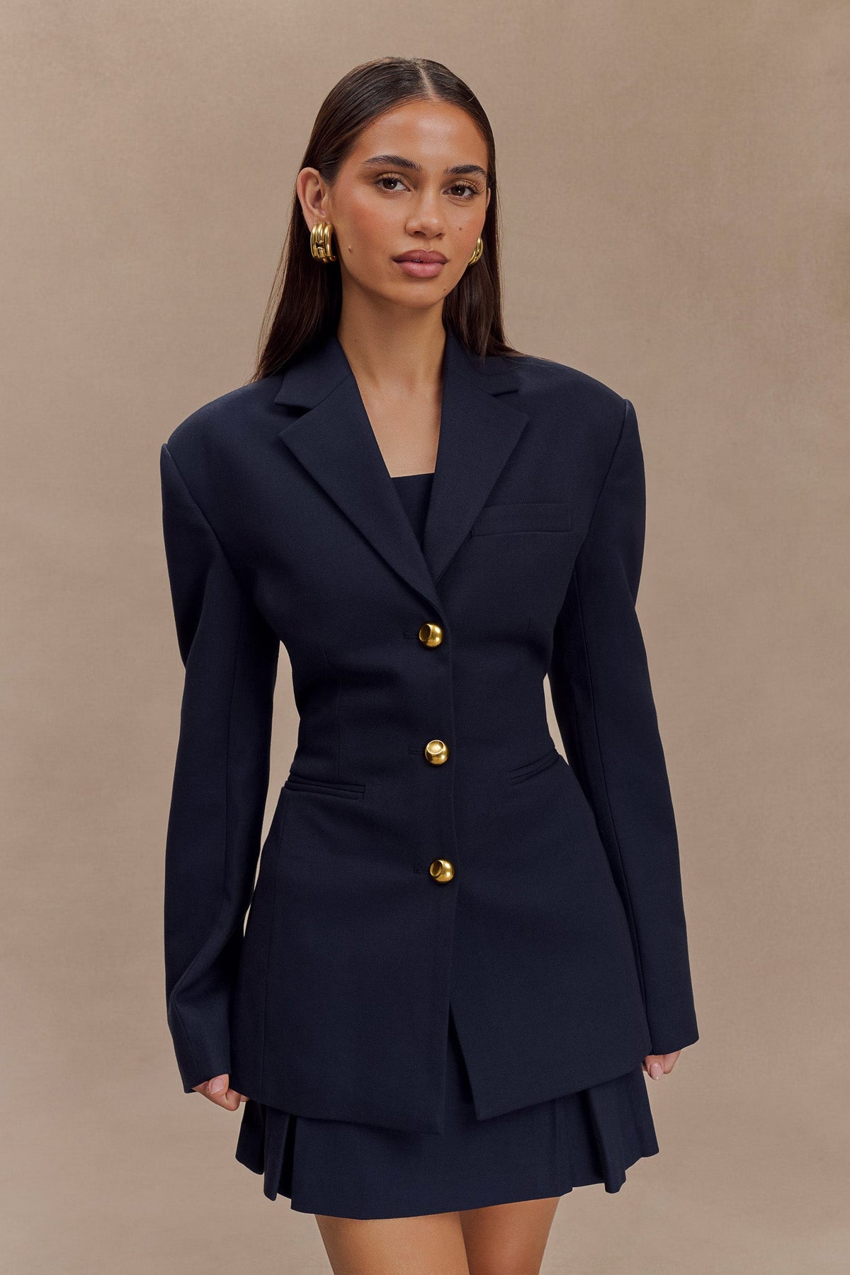 Büzgülü Blazer Ceket