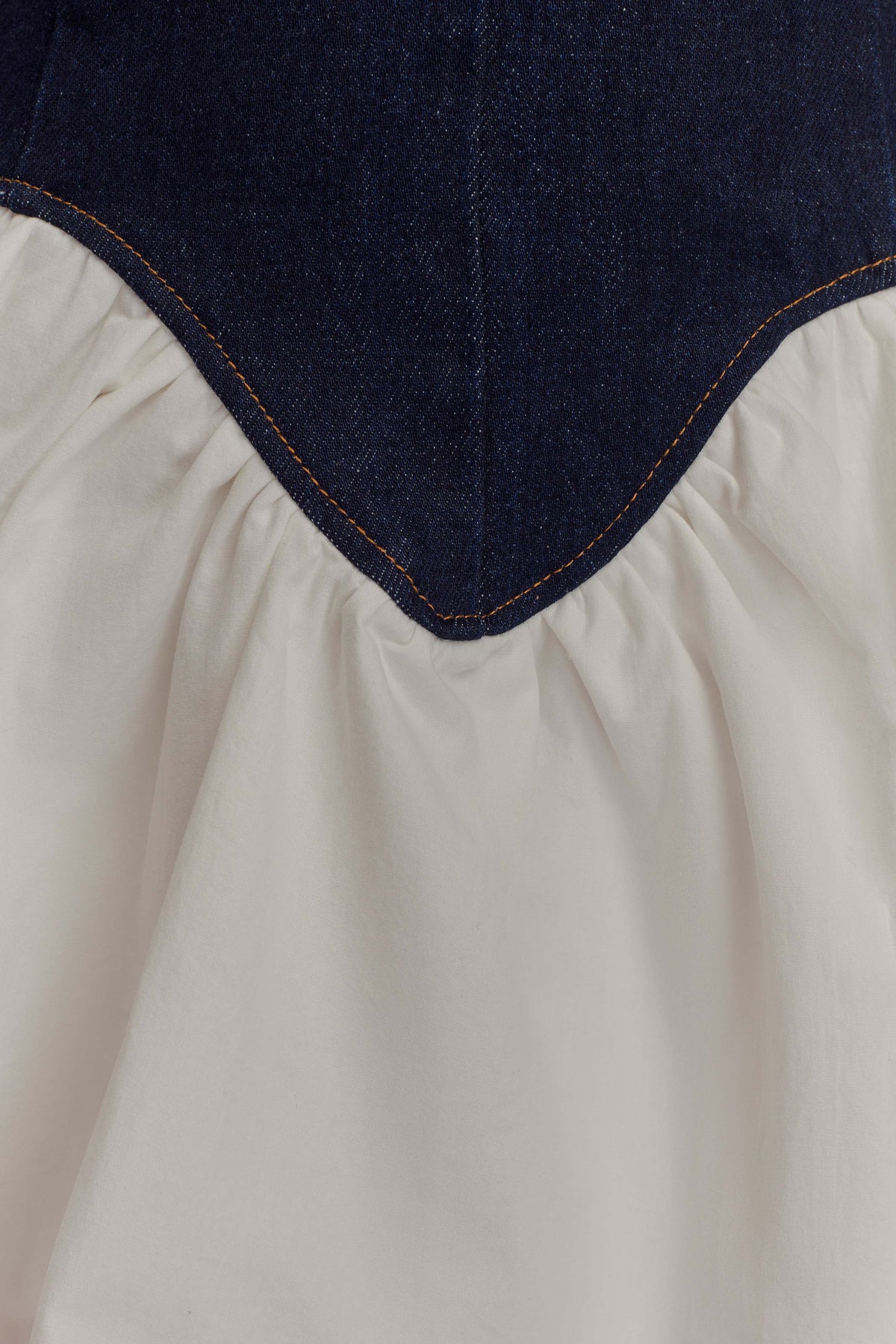 Denim Pamuklu Mini Elbise