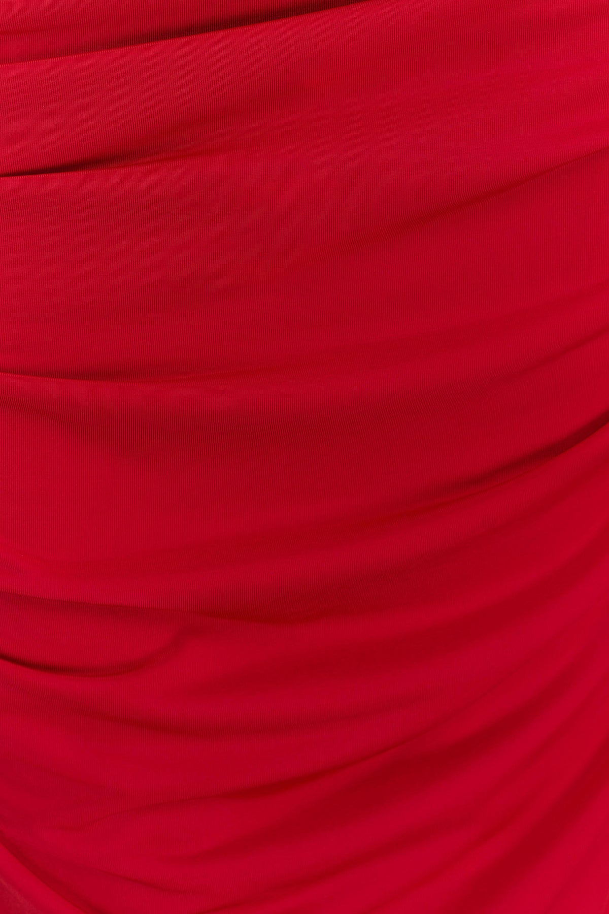 Büzgülü Uzun Elbise