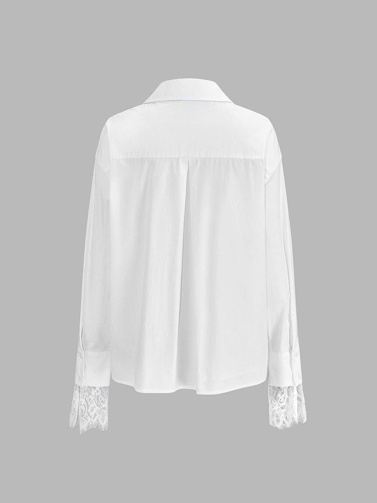 Lace V-Neck Long Sleeve Shirt