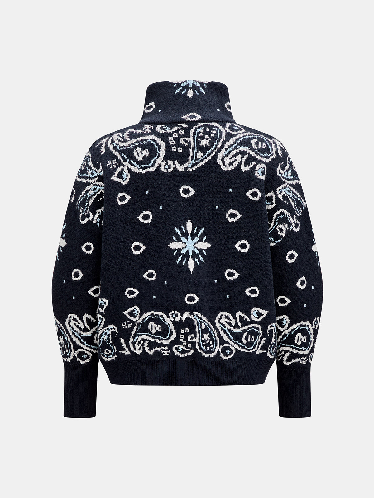 Paisley Zip Knit Jacket