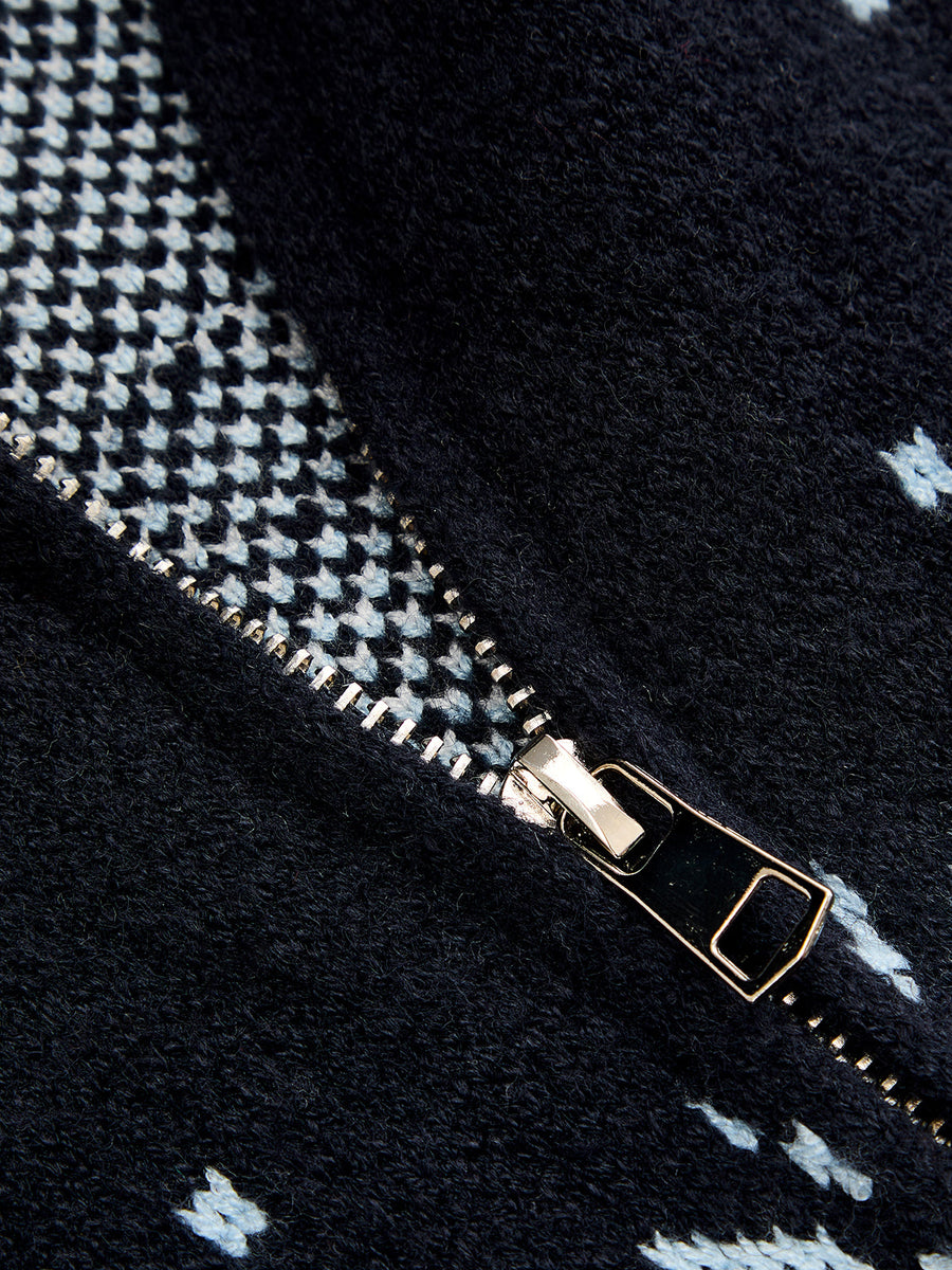 Paisley Zip Knit Jacket
