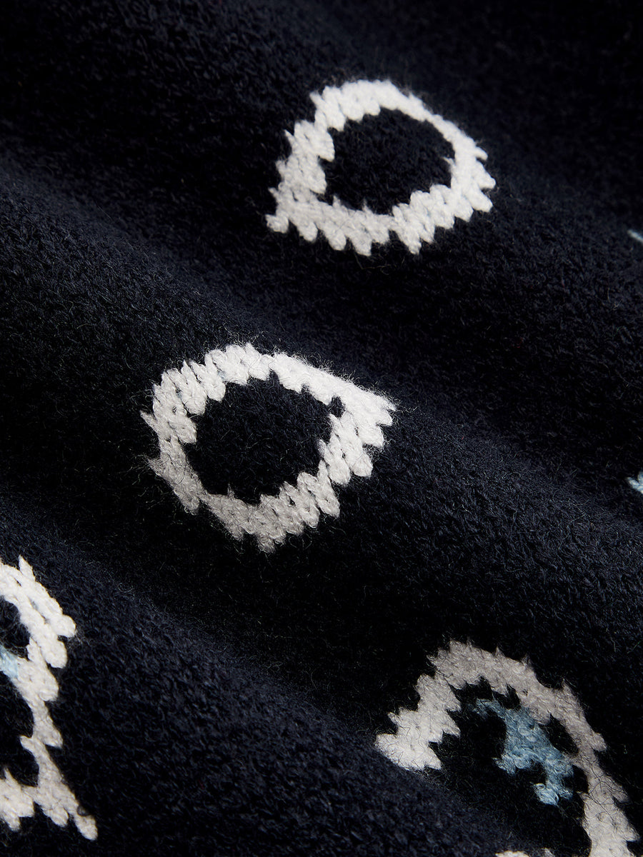 Paisley Zip Knit Jacket
