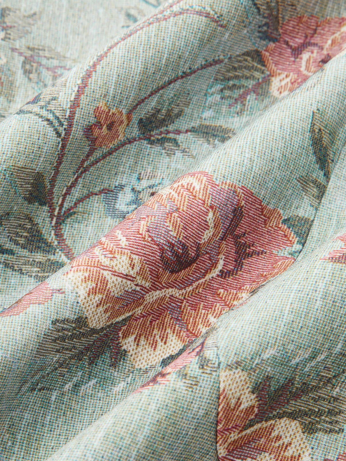 Floral Tapestry Stand Collar Jacket