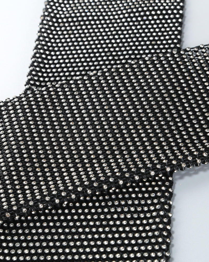 V Yaka Taş İşlemeli Blazer Ceket