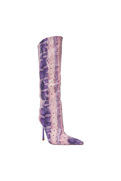 Saphira Yılan Dokulu Stiletto Çizme