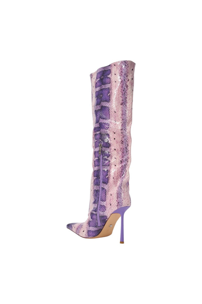 Saphira Yılan Dokulu Stiletto Çizme