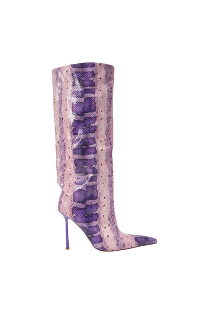 Saphira Yılan Dokulu Stiletto Çizme