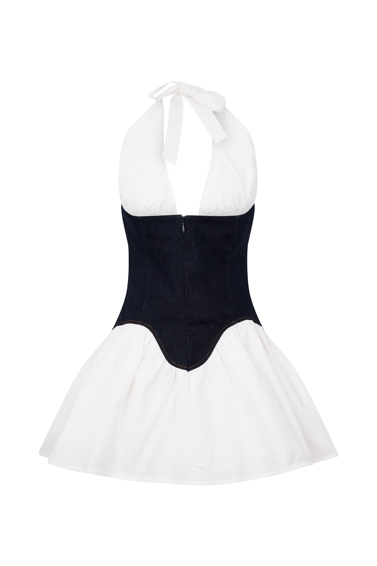 Denim Pamuklu Mini Elbise