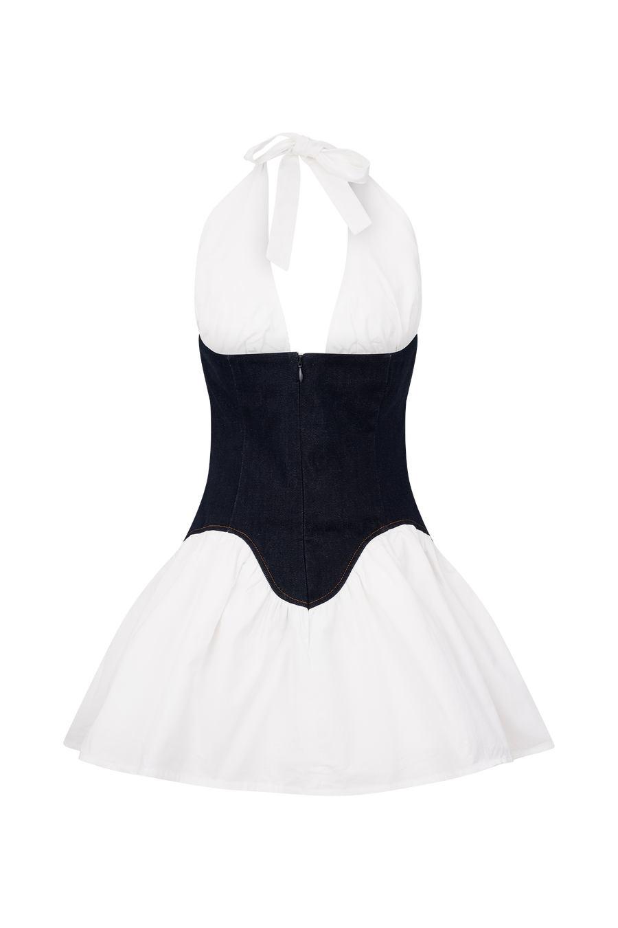 Denim Pamuklu Mini Elbise