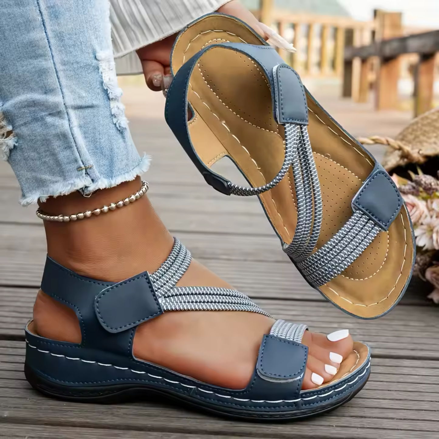 Comfort Cross Sandals