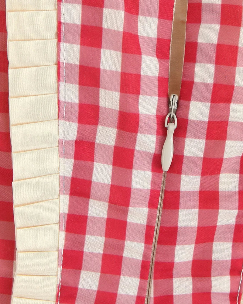 Halter Yaka Pileli Kolsuz Mini Elbise