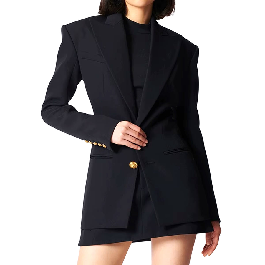V Yaka Cepli Uzun Kollu Blazer Ceket