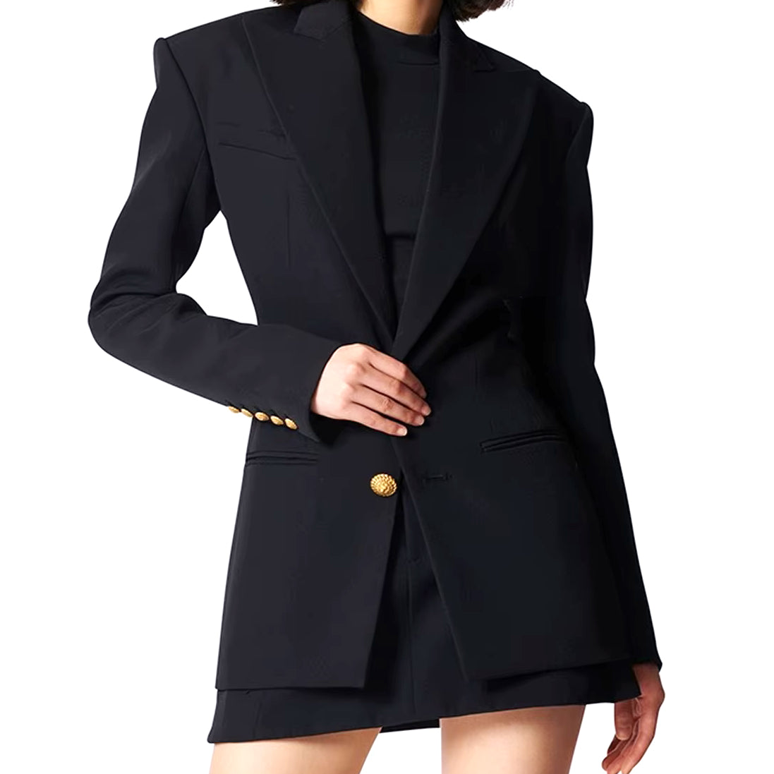 V Yaka Cepli Uzun Kollu Blazer Ceket