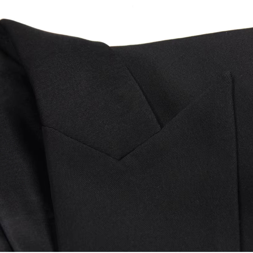 V Yaka Cepli Uzun Kollu Blazer Ceket