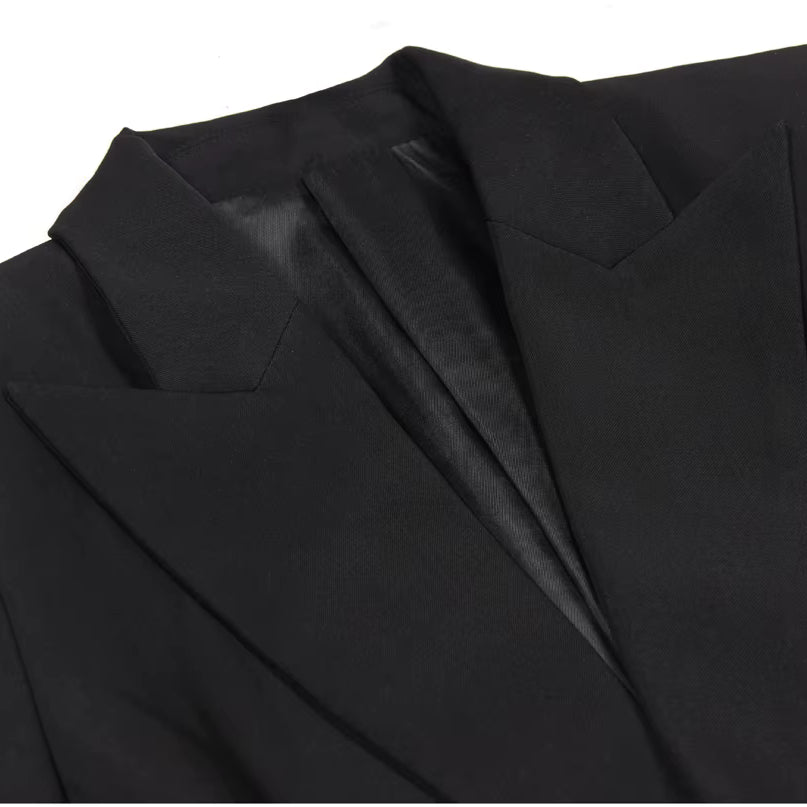V Yaka Cepli Uzun Kollu Blazer Ceket
