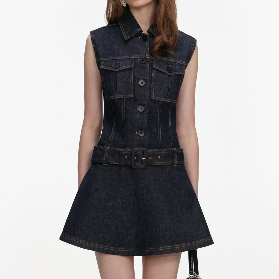 Kot Kloş Mini Elbise