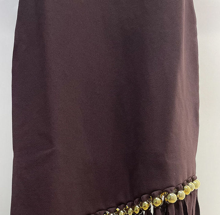 Cressida Fringe Beaded Midi Dress