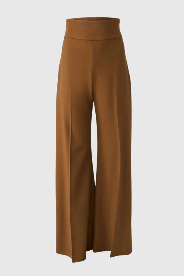 Gold Button Cropped Blazer & Flared Pants Suit Set
