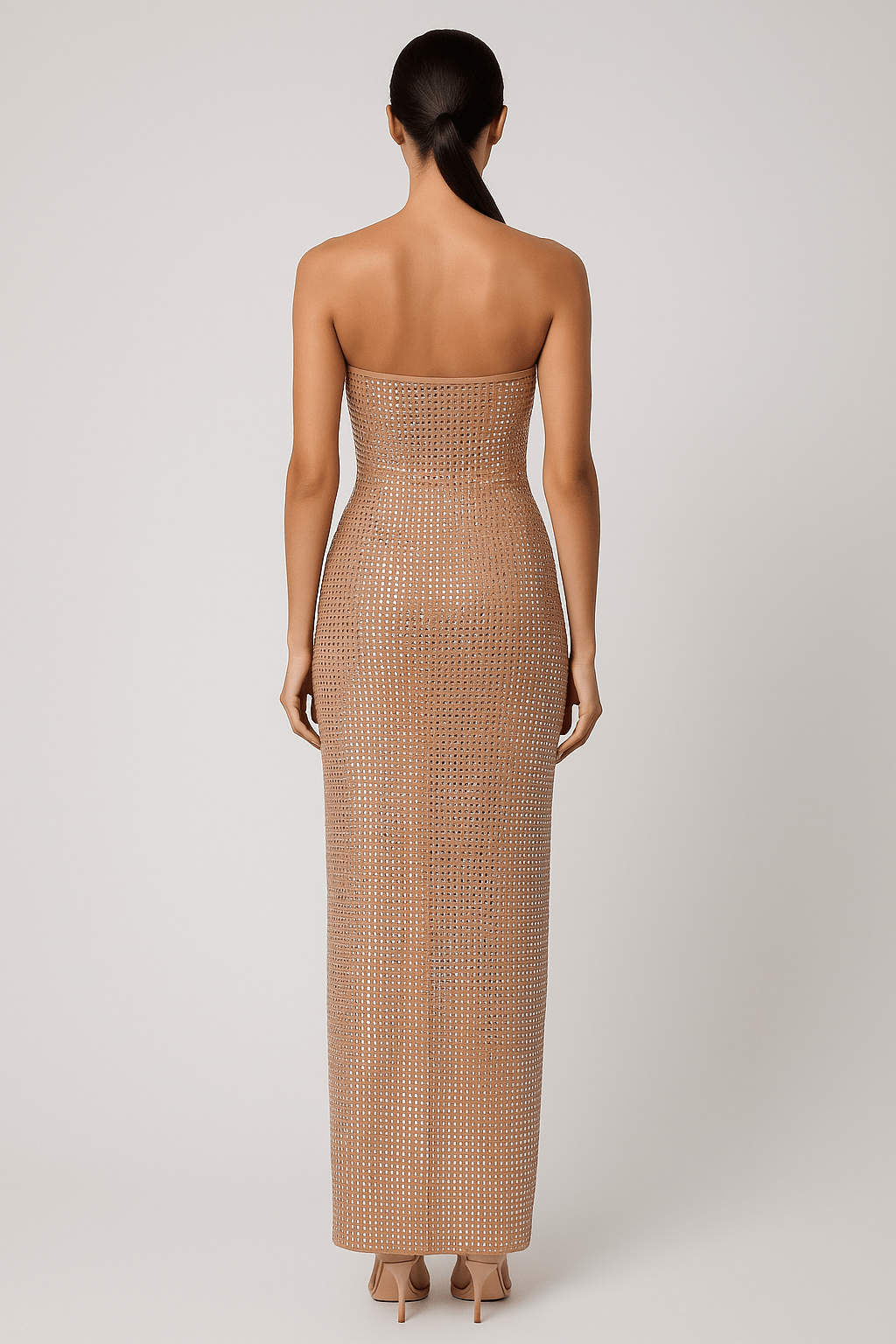 Radiant Rhinestone Maxi Gown