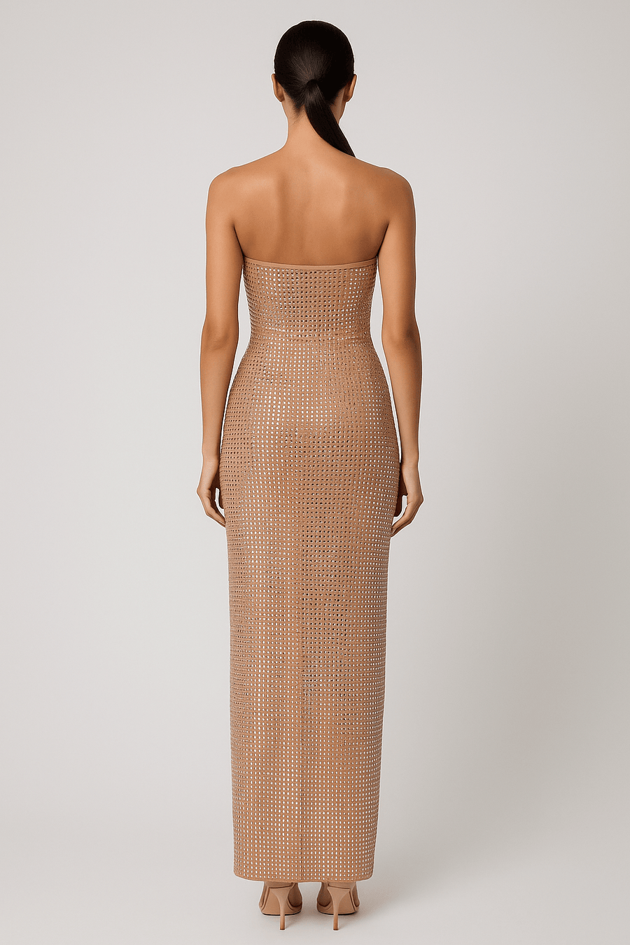 Radiant Rhinestone Maxi Gown